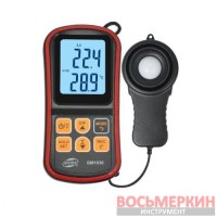 Измеритель уровня освещенности Люксметр термометр Bluetooth GM1030 Benetech