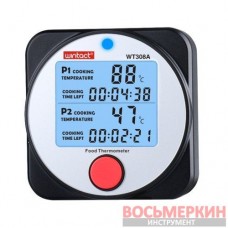 Термометр для гриля мяса 2-х канальный Bluetooth -40-300°C WT308A Wintact