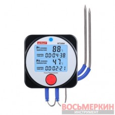 Термометр для гриля мяса 2-х канальный Bluetooth -40-300°C WT308A Wintact