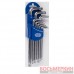 Набор Torx угловых экстрадлин. с отверстием 9пр. T10-T50 2TF30091DPM Licota