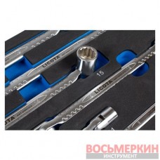 Набор ключей торцевых карданных от 8 мм до 19 мм единиц EVA ACK-E38315 Licota