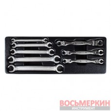 Набор разрезных ключей стандартных и гибких, 6 - 19 мм, 8 пр. ACK-384102 Licota