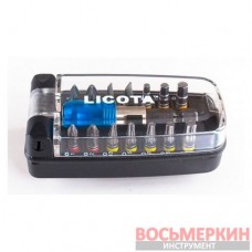 Набор торсионных бит 1/4 с магнитным держателем 15 пр. ABD-BCRK01 Licota