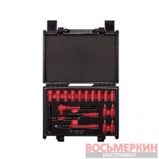 Набор диэлектрического инструмента 18 предметов 1/4 VDE 6гранн 25VE01MRV KingTony