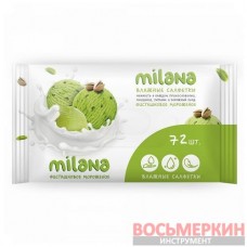 Влажные антибактериальные салфетки Milana Фисташковое мороженое 72 шт IT-0575 Grass