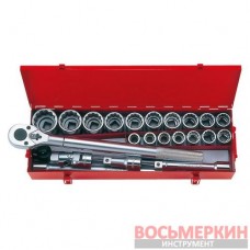 Набор головок 3/4 дюймовые 23 ед. 12гранн. 6023SR King Tony