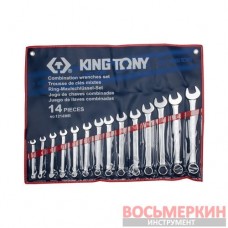 Набор ключей комбинированных 14 единиц от 10 мм до 32 мм 1214MR King Tony