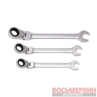 Ключ комбинированный трещоточный с шарниром 10 мм RF-75710F Rock Force