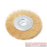 Кордщетка дисковая латунная для УШМ 100 мм в блистере RF-BWF004 Rock Force