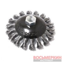 Кордщетка дисковая получаша стальная витая для УШМ 125 мм в блистере RF-BWD105 Rock Force