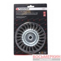 Кордщетка дисковая стальная витая для УШМ 125 мм в блистере F-BWF105 Forsage