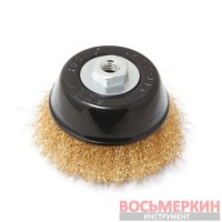 Кордщетка чашеобразная латунная для УШМ 125 мм в блистере RF-BWC005 Rock Force