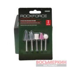 Набор камней абразивных 5 предметов хвостовик 3 мм в блистере RF-GSK502 Rock Force