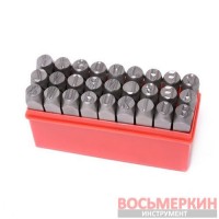 Набор штампов буквенных 10 мм 27 предметов в пластиковом футляре RF-02710 RockForce