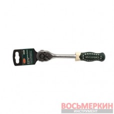 Трещотка реверсивная с резиновой ручкой 3/8 длина 210 мм 72 зуба на пластиковом держателе RF-80723 Rock Force