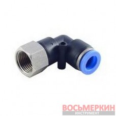 Фитинг угловой для пластиковых трубок 8 мм с внутренней резьбой 1/4 RF-SPLF08-02 Rock Force