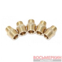 Соединитель резьбовой наружная резьба 1/2 x3/8 комплект 5 штук F-MM08/06K Forsage