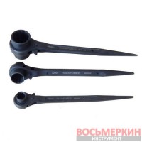 Ключ трещоточный ступичный усиленный 19х24 мм RF-8221924 Rock Force