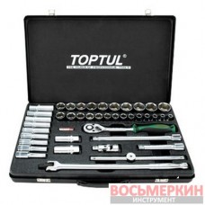 Набор инструмента комбинированный 1/2 (короткие+длинные головки) GCAD4102 Toptul