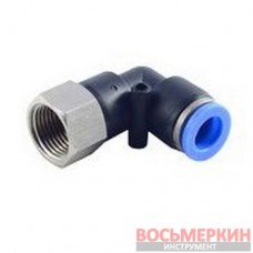 Фитинг угловой для пластиковых трубок 8 мм с внутренней резьбой 1/2 RF-SPLF08-04 Rock Force