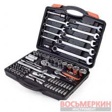 Набор инструмента с трещетками и ключами 82 единицы 58-130 Miol