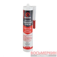 Герметик силиконовый универсальный прозрачный 300 мл 320 г FS-3050 Intertool