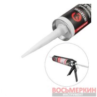 Клей монтажный жидкие гвозди белый 300 мл 400 г FS-3333 Intertool