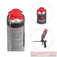 Пена монтажная профессиональная всесезонная 750 мл 1000 г 65 л под пистолет FS-1010 Intertool