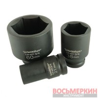 Головка торцевая ударная 3/4 38 мм длина 80 мм CR-MO Дальнобойщик Г34ДК38