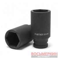 Головка ударная глубокая 17 мм 6 гранная 1/2 PA-4458517 Partner