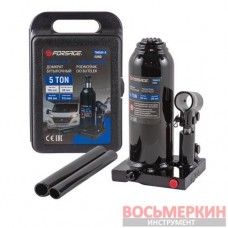 Домкрат бутылочный 5т с клапаном в кейсе F-T90504S Forsage