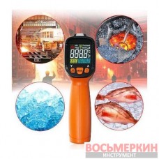 Бесконтактный инфракрасный термометр пирометр -50-380°C 12:1 PM6519A Protester
