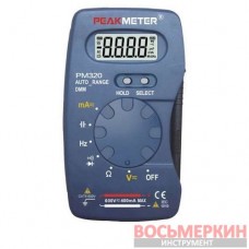 Цифровой карманный мультиметр с функцией измерения ёмкости и частоты PM320 Protester