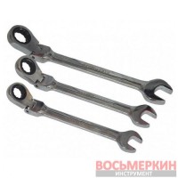 Ключ комбинированный трещоточный c шарниром 18 мм BM-600718F BaumAuto