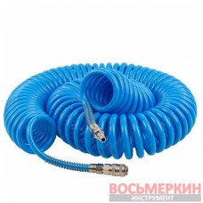 Шланг витой полиуретановый 8мм х 12мм х 20м с быстроразъемами PA-1208-20M Partner