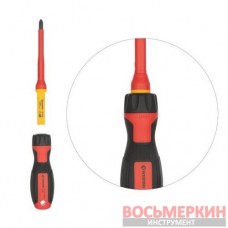 Набор изолированных отверток с отверткой индикатором 14 единиц VDE VT-3614 Intertool