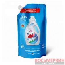 Концентрированное жидкое средство для стирки ALPI white gel 1000 мл дой-пак 125478 Grass