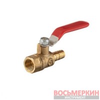 Кран шаровый воздушный латунь внутренняя резьба 1/4 на шланг 10 мм STORM PT-1889 Intertool