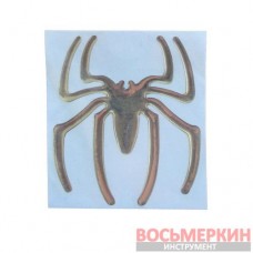 Эмблема силиконовая Паук 6 см х 7 см