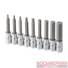 Набор бит HEX 1/2 4-17 100 мм S2 STORM ET-8406 Intertool