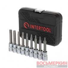 Набор бит TORX 1/2 T20-T60 100 мм S2 STORM ET-8401 Intertool