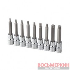 Набор бит TORX 1/2 T20-T60 100 мм S2 STORM ET-8401 Intertool