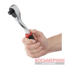 Набор головок 1/2 10-24 мм удлинитель рукоятка с храповым механизмом 72 зуба 12 единиц Cr-V STORM ET-8014 Intertool
