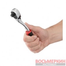 Набор головок 3/8 6-24 мм удлинитель рукоятка с храповым механизмом 72 зуба 20 единиц Cr-V STORM ET-8015 Intertool