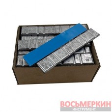 Груз клеящийся низкий голубая лента 4 х 10 г+4 х 5 г свинец Украина 50 шт/уп