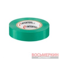 Лента изоляционная 0.15 мм х 17 мм х 15 м зеленая IT-0041 Intertool