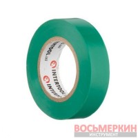 Лента изоляционная 0.15 мм х 17 мм х 15 м зеленая IT-0041 Intertool