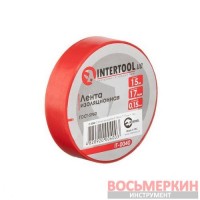Лента изоляционная 0.15 мм х 17 мм х 15 м красная IT-0040 Intertool