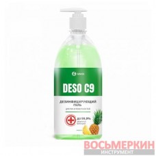 Дезинфицирующее средство на основе изопропилового спирта DESO C9 гель ананас 1 л 125559 Grass