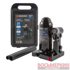 Домкрат бутылочный 2т с клапаном в кейсе F-T90204S Forsage